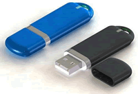 cl USB personnalisable  bout rond