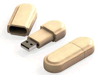 cl USB bois arrondie usb157